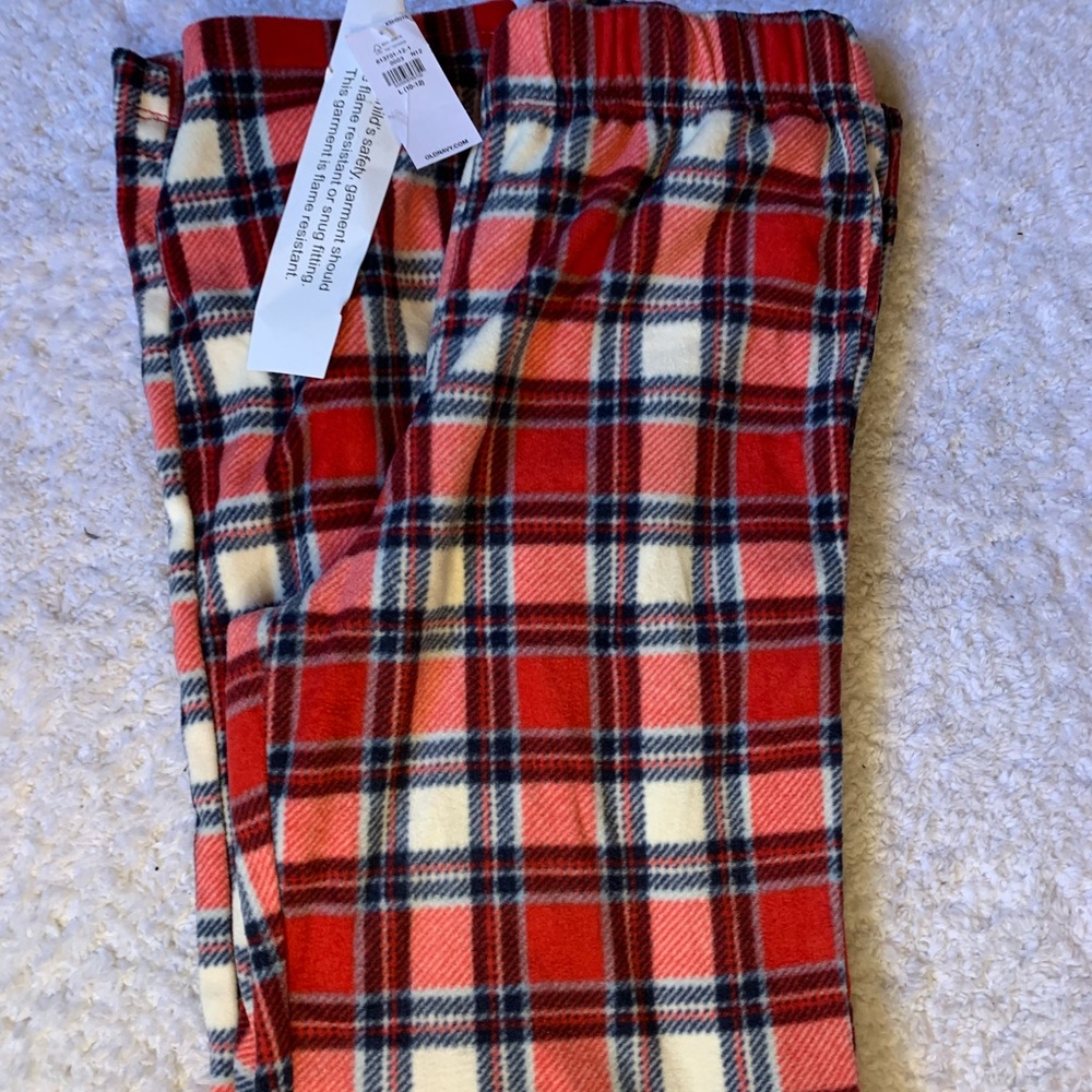 Fleece Plaid Pajama pants #B14